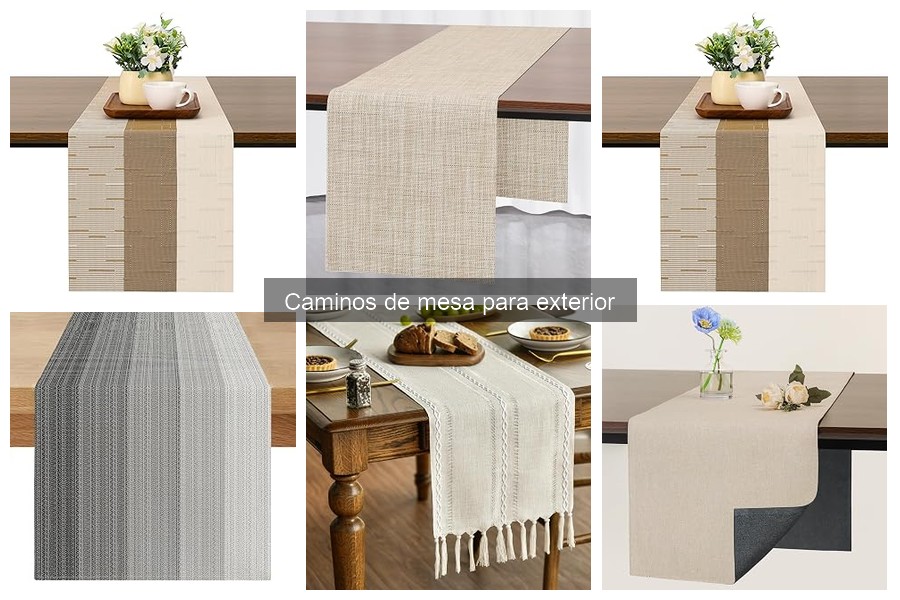 Cómo limpiar y mantener un camino de mesa de exterior