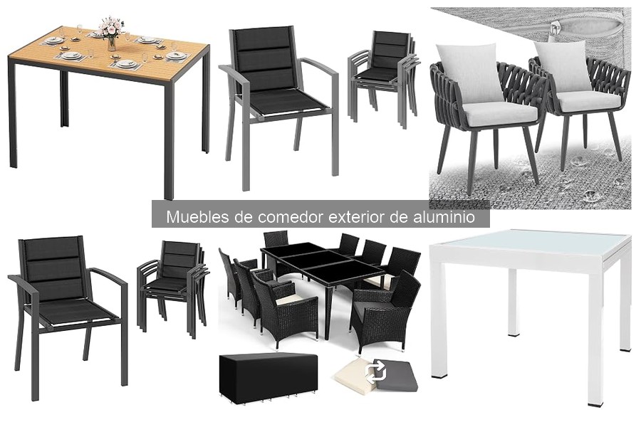 Comparativa de Muebles de Comedor de Aluminio vs Otros Materiales