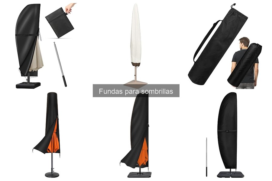 Guía de instalación y cuidado de fundas para sombrillas