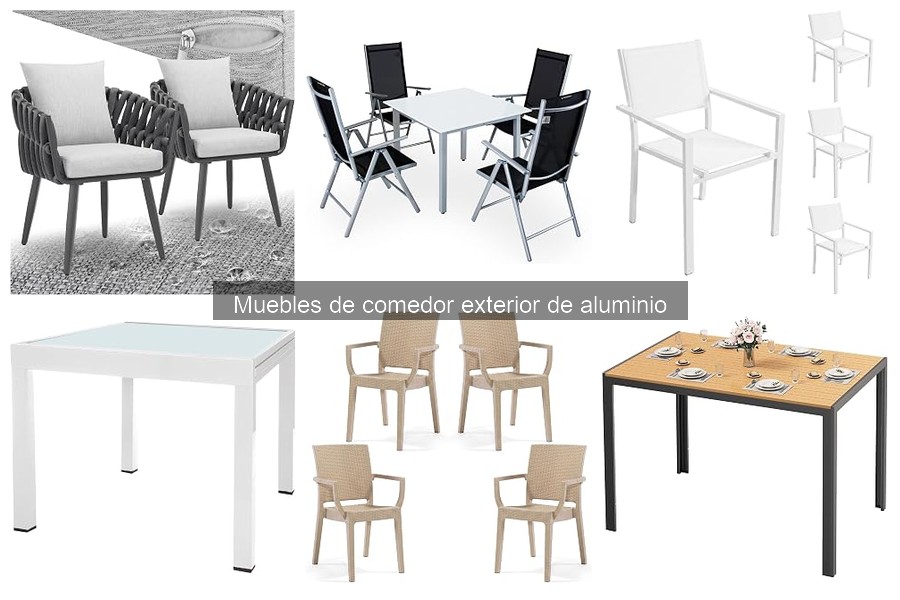 Guía para elegir muebles de comedor exterior de aluminio