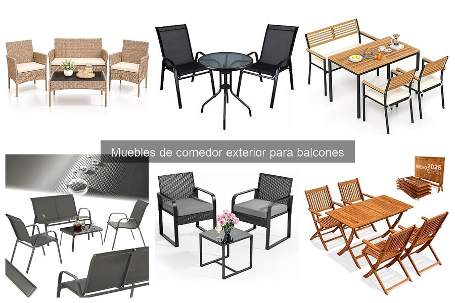 Materiales duraderos para muebles de comedor exterior