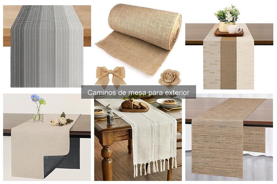 Mejores materiales para caminos de mesa de exterior en 2026