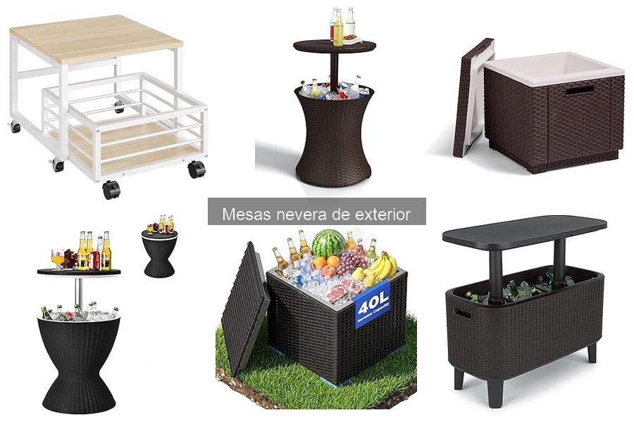 Mejores mesas nevera de exterior para terrazas pequeñas