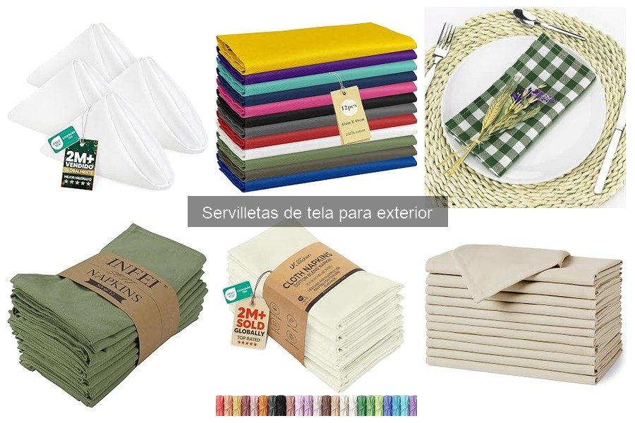 Problemas comunes con servilletas de tela en exteriores y soluciones