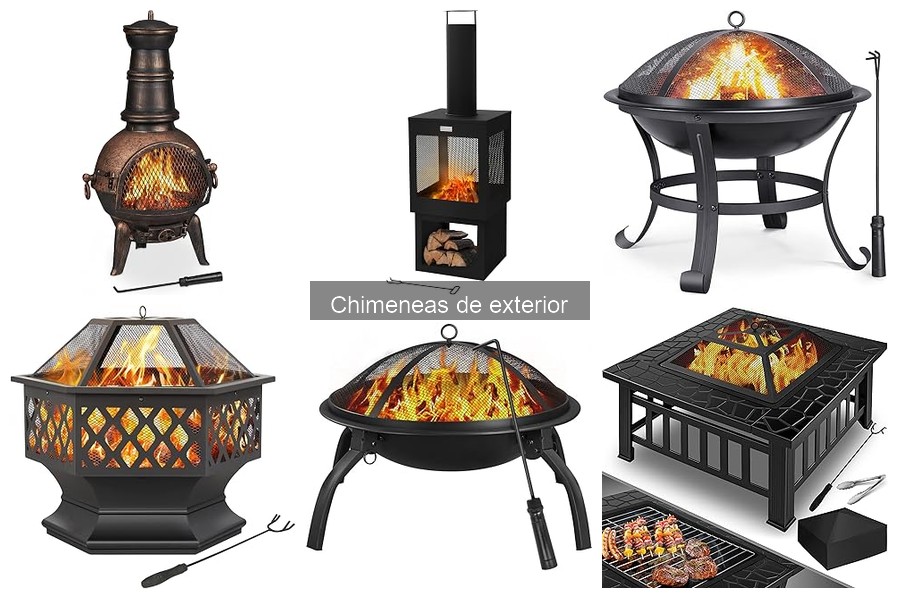 Tipos de chimeneas de exterior: características y comparativa