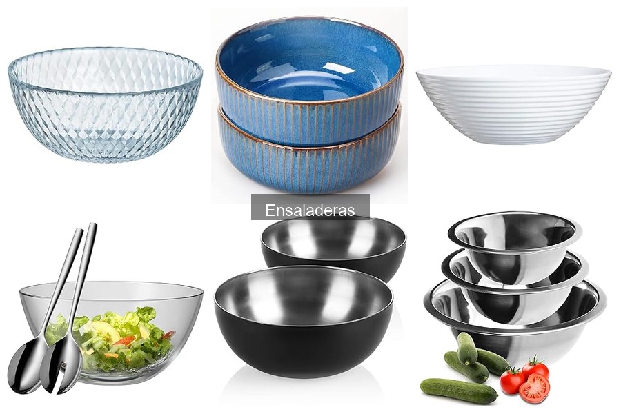 Tipos de ensaladeras: características y variedades explicadas