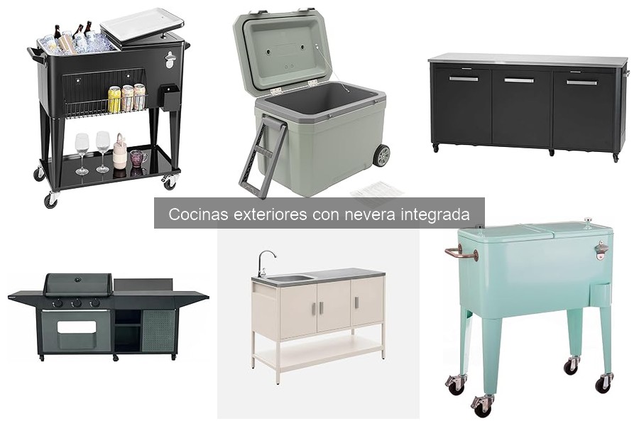 Ventajas y desventajas de cocinas exteriores con nevera integrada