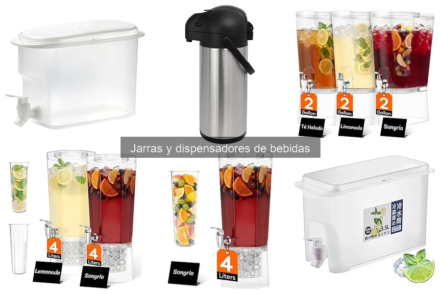 Ventajas y desventajas de jarras de vidrio y plástico