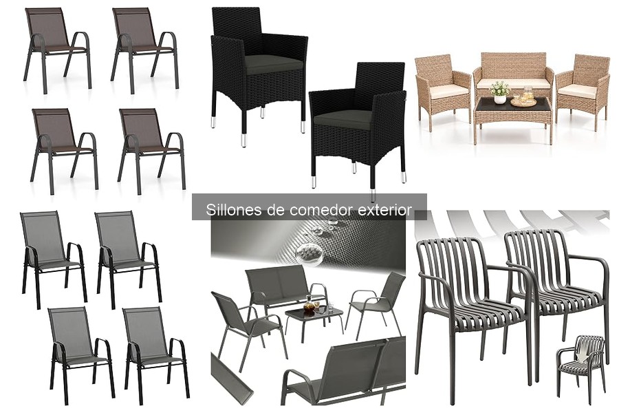 Ventajas y desventajas de sillones de comedor exterior: madera vs metal